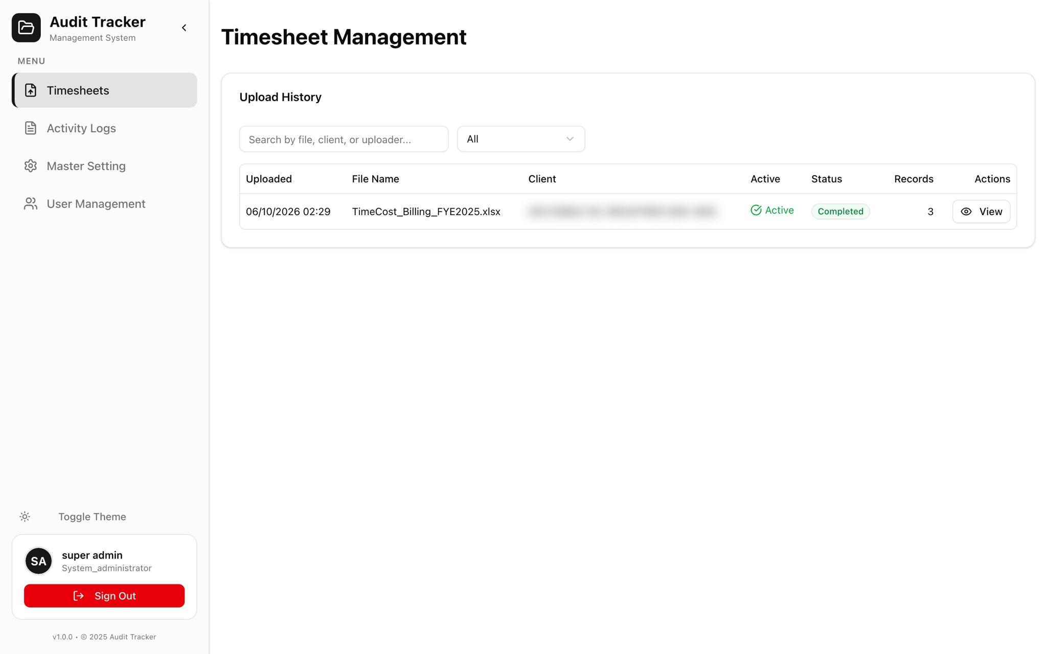 Timesheets