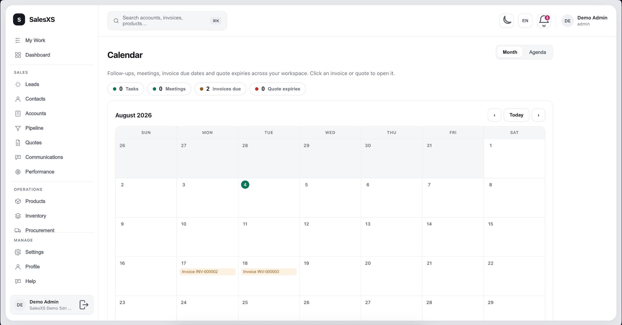 Calendar
