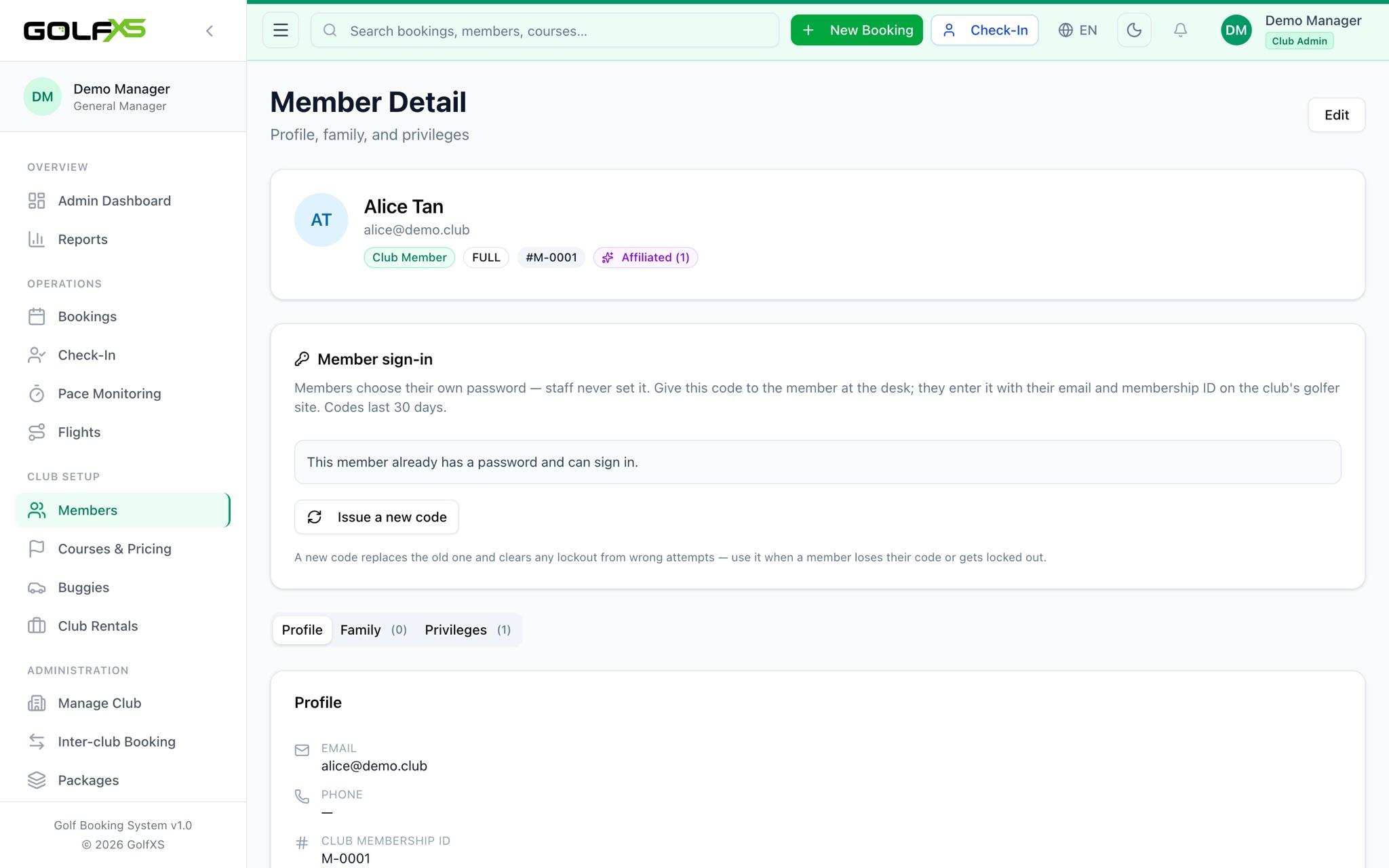 Member detail