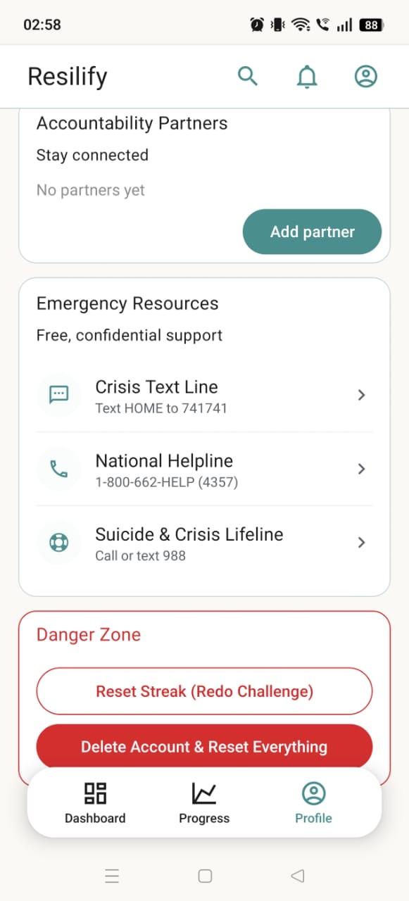Partners and emergency resources