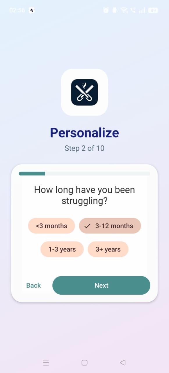 Step 2: how long