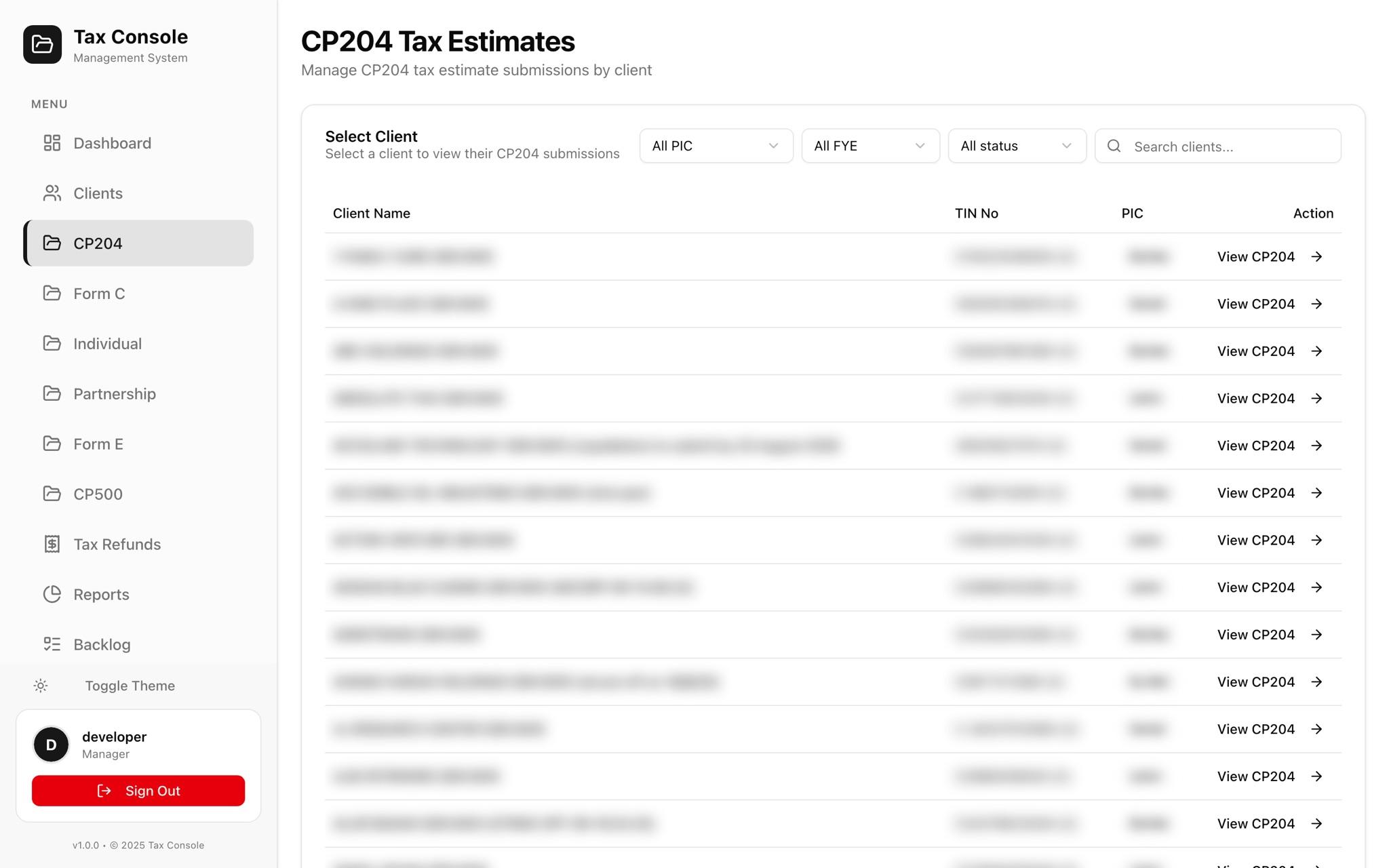 CP204 clients